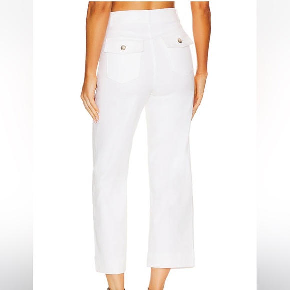 SPANX Stretch Twill Cropped Wide Leg Pant in Bright White size 1X/ Petite - Picture 3 of 5